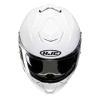 HJC Motorcycle Flip Up Helmet - I91 Plain (Gloss White)