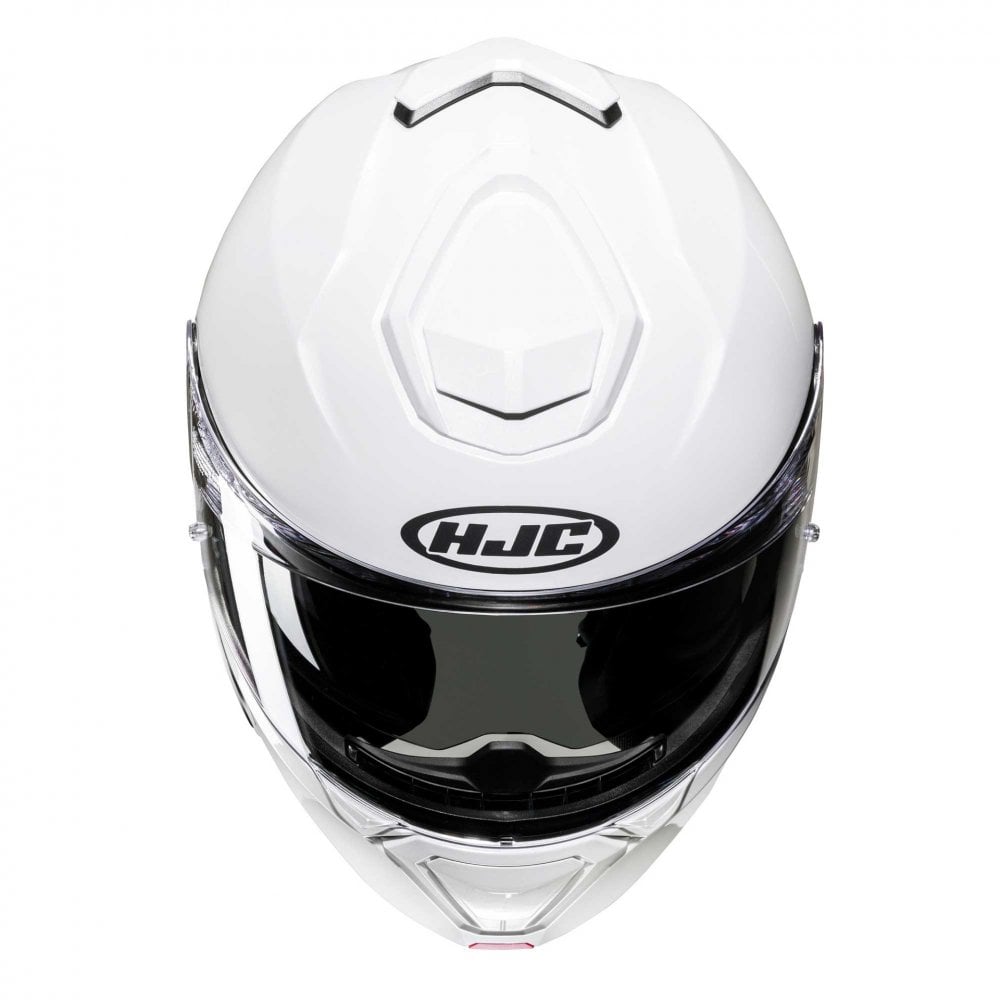 HJC Motorcycle Flip Up Helmet - I91 Plain (Gloss White)