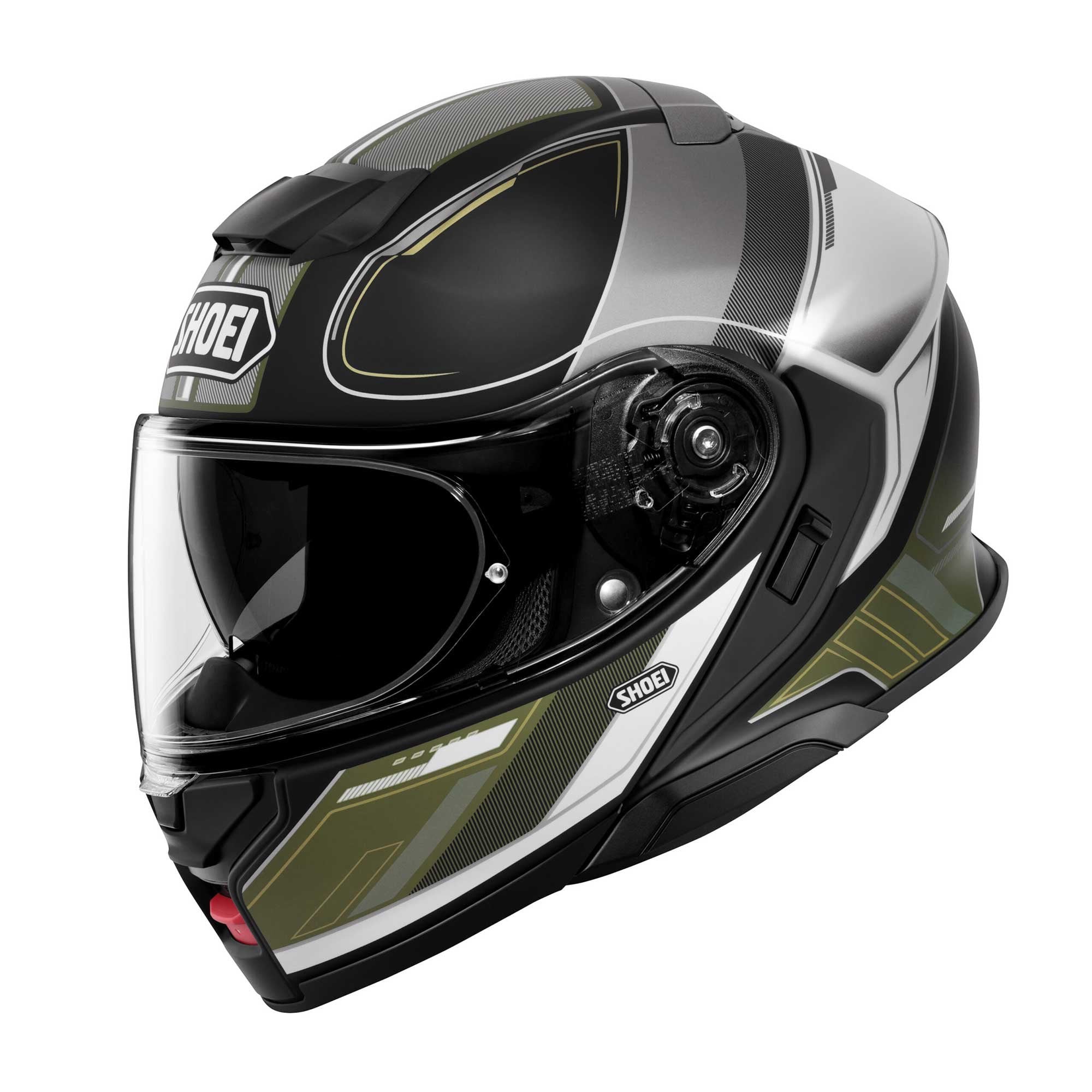 Shoei (2026) Helmet - Neotec 3 Sharpen TC-11 (Black/Grey/Green)