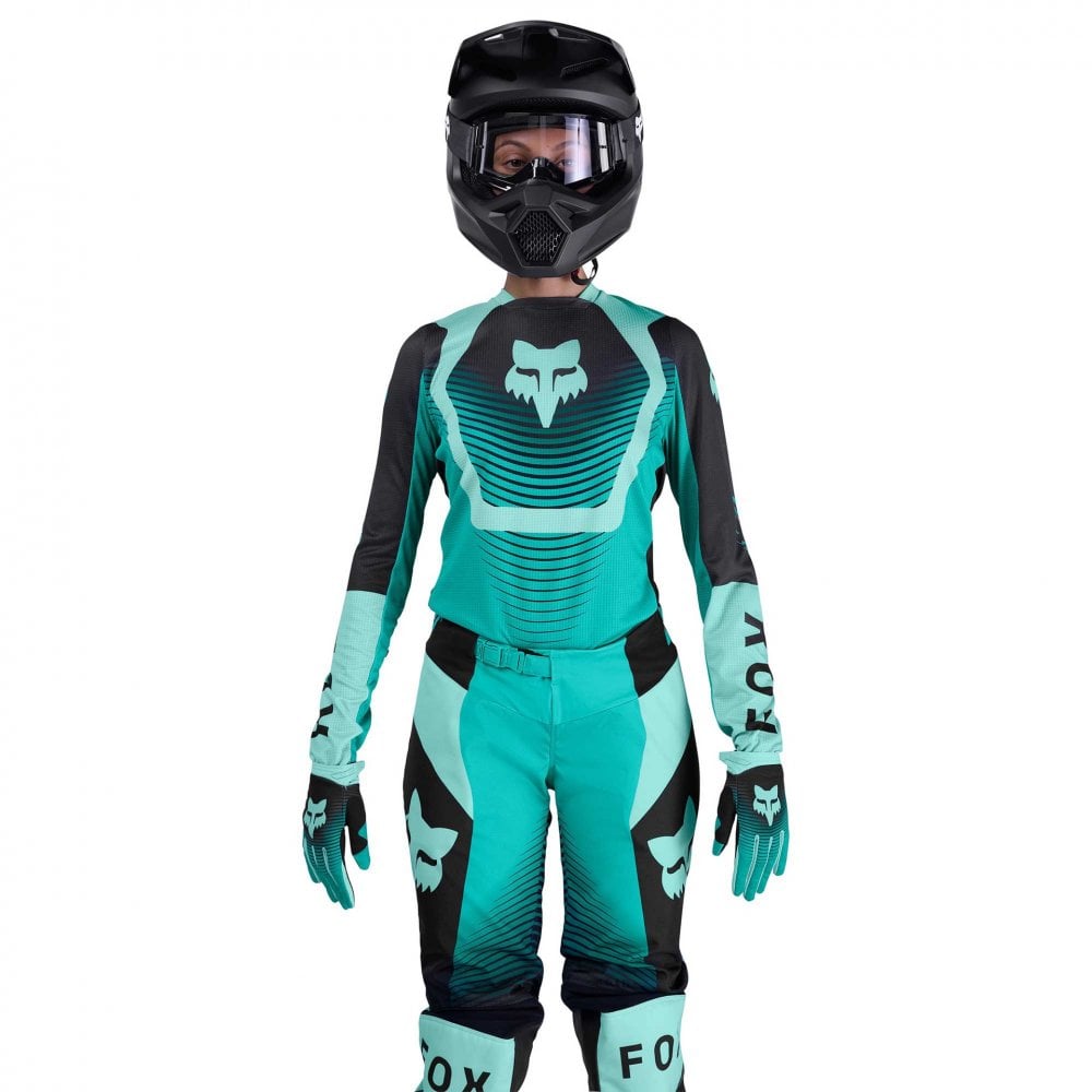 FOX Racing Women's MX Jersey & Pant Kit Deal - 180 COLLECT (Spearmint/Teal/Black)