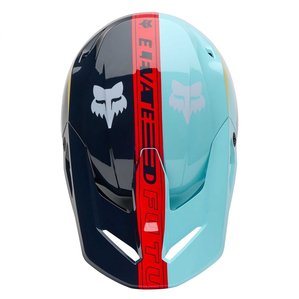 FOX (MX26) Youth Helmet - V1 ELEVATED (Light Blue)