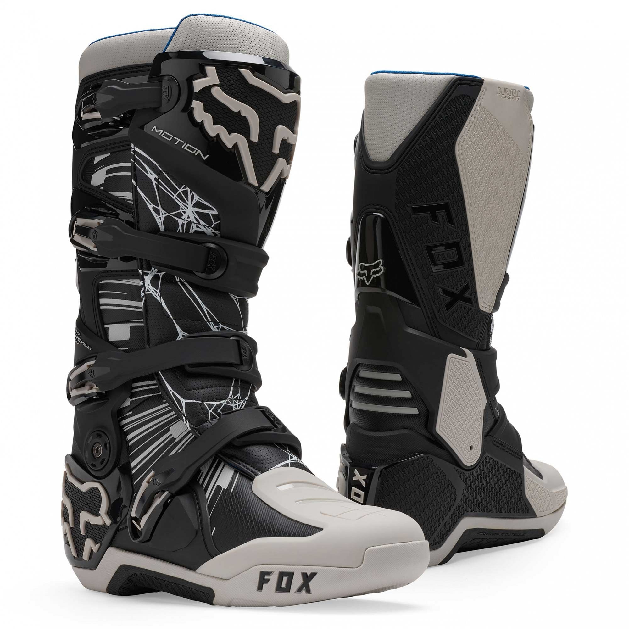 FOX Racing Motocross Boots - MOTION 2.0 DIFFUSE SE (Black/Grey)