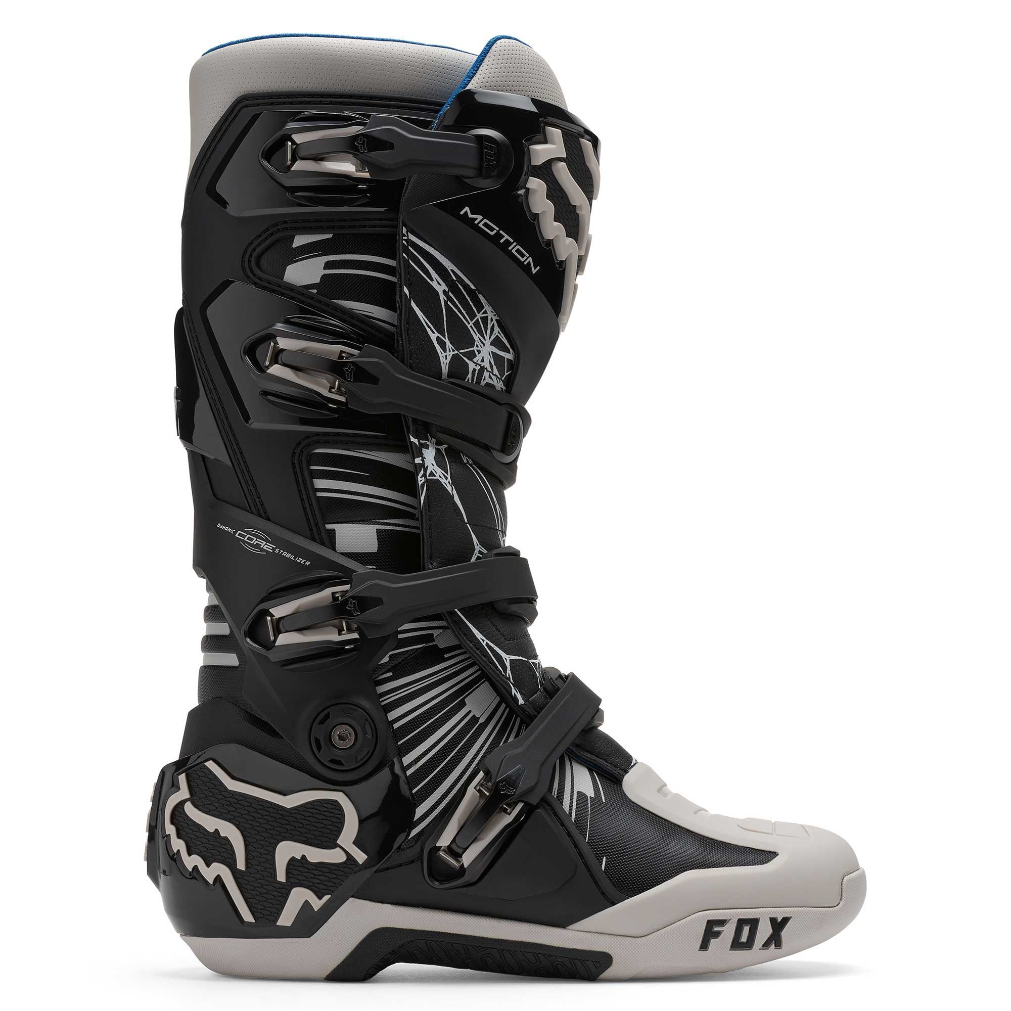 FOX Racing Motocross Boots - MOTION 2.0 DIFFUSE SE (Black/Grey)