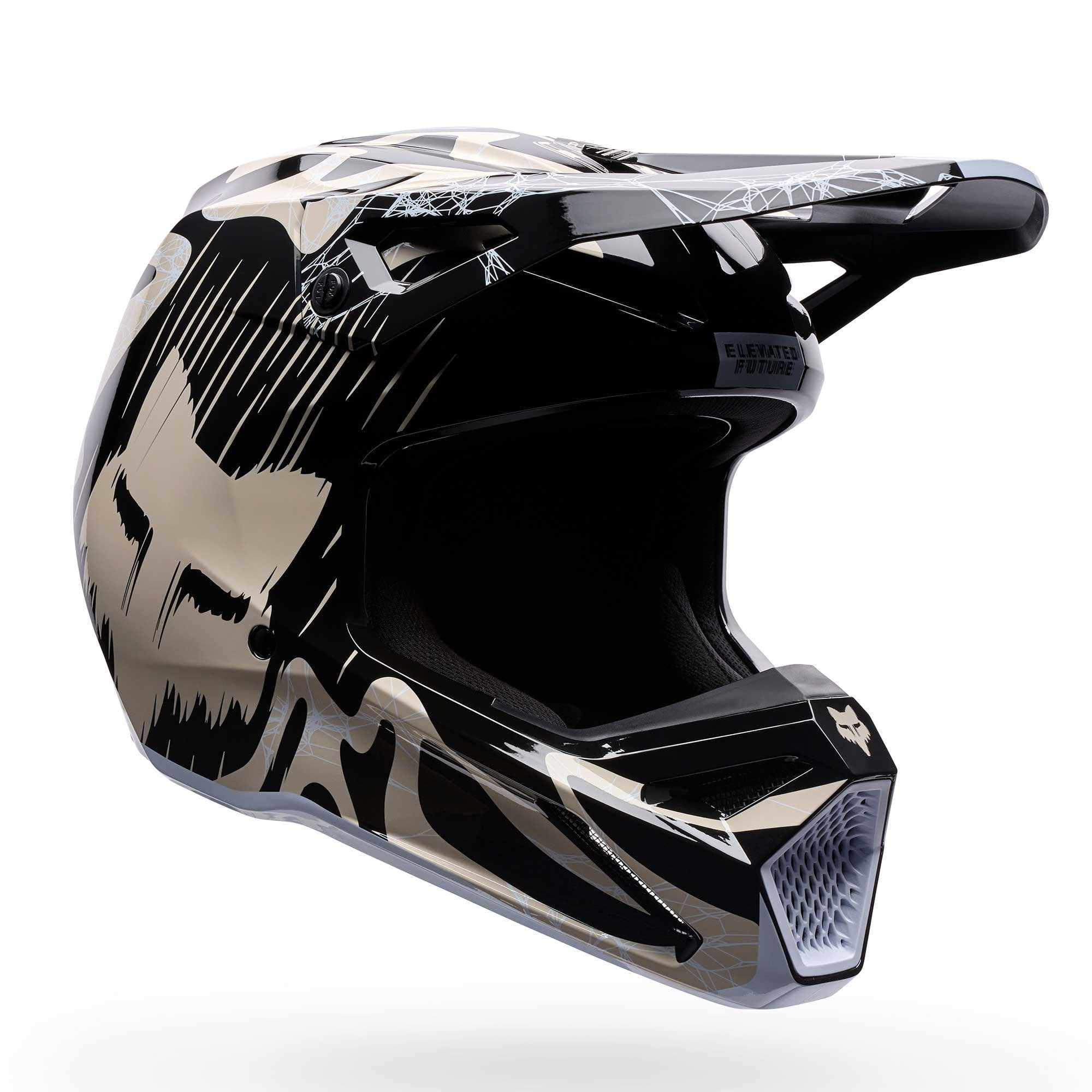 FOX Racing MX | Enduro Helmet - V1 DIFFUSE SE (Black/Grey)