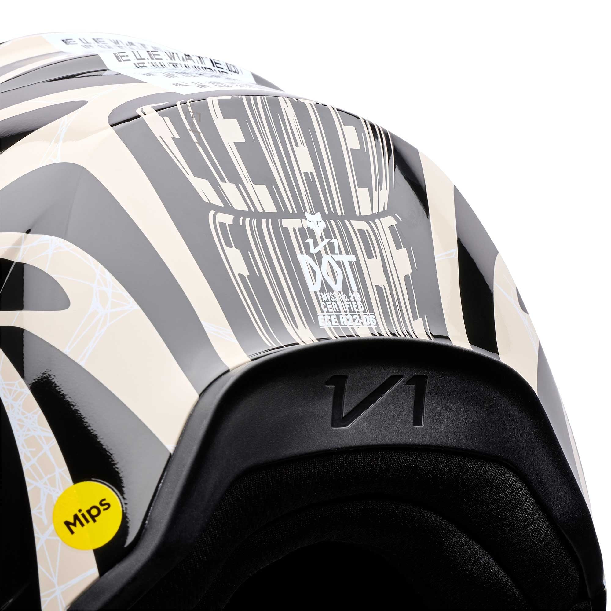 FOX Racing MX | Enduro Helmet - V1 DIFFUSE SE (Black/Grey)
