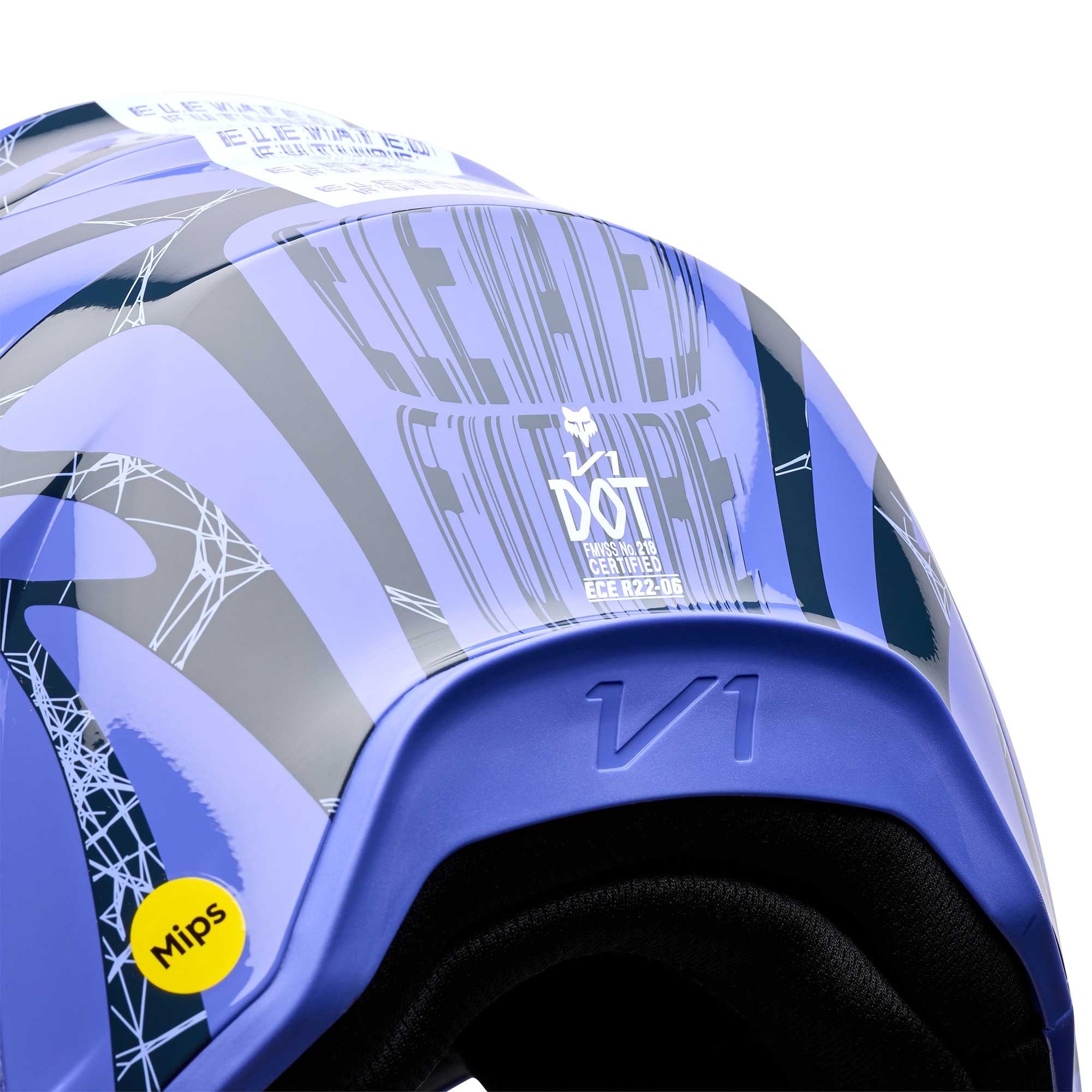 FOX Racing Youth MX Helmet - V1 DIFFUSE SE (Purple Dove)