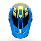FOX Racing V3 RS Carbon TACTILE MX | Enduro Helmet (Carbon/Blue/Yellow)