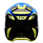 FOX Racing V3 RS Carbon TACTILE MX | Enduro Helmet (Carbon/Blue/Yellow)