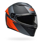 Bell Lithium SHEAR Motorcycle Helmet (Matt Black/Grey/Orange)