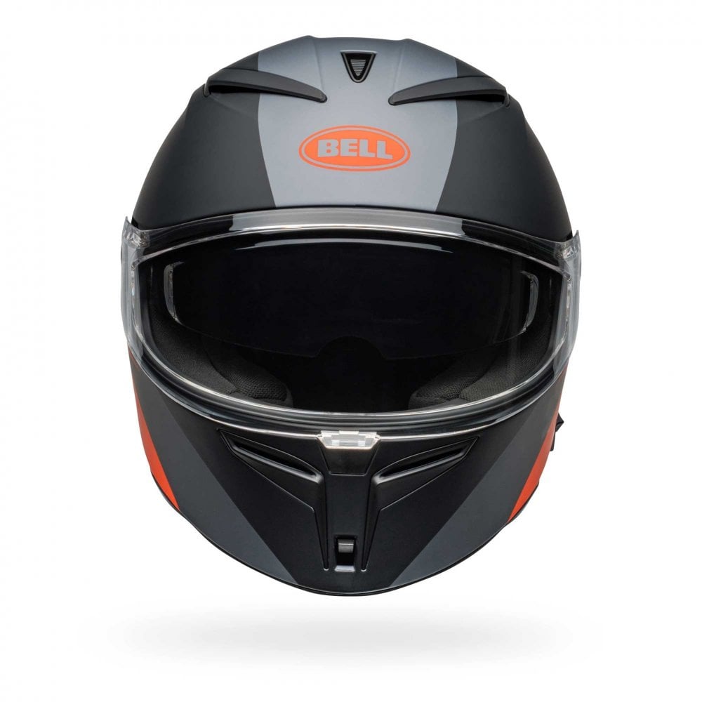 Bell Lithium SHEAR Motorcycle Helmet (Matt Black/Grey/Orange)