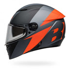 Bell Lithium SHEAR Motorcycle Helmet (Matt Black/Grey/Orange)