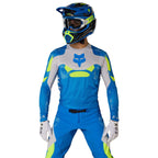 FOX Racing MX Jersey & Pant Kit Deal - FLEXAIR TACTILE (Blue/Grey/Yellow)