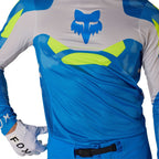FOX Racing MX Jersey & Pant Kit Deal - FLEXAIR TACTILE (Blue/Grey/Yellow)