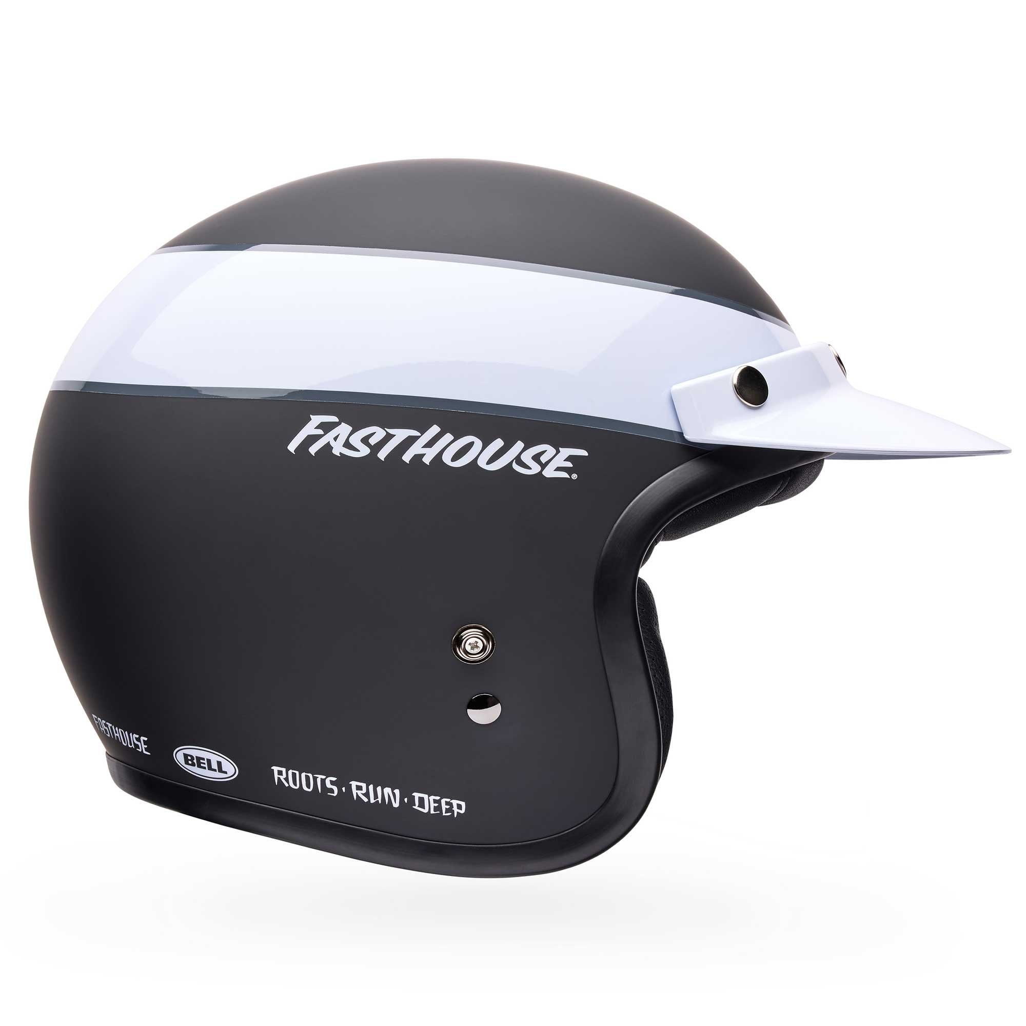 BELL Open Face Helmet - Custom 500 FASTHOUSE Limited Edition (Black/White)