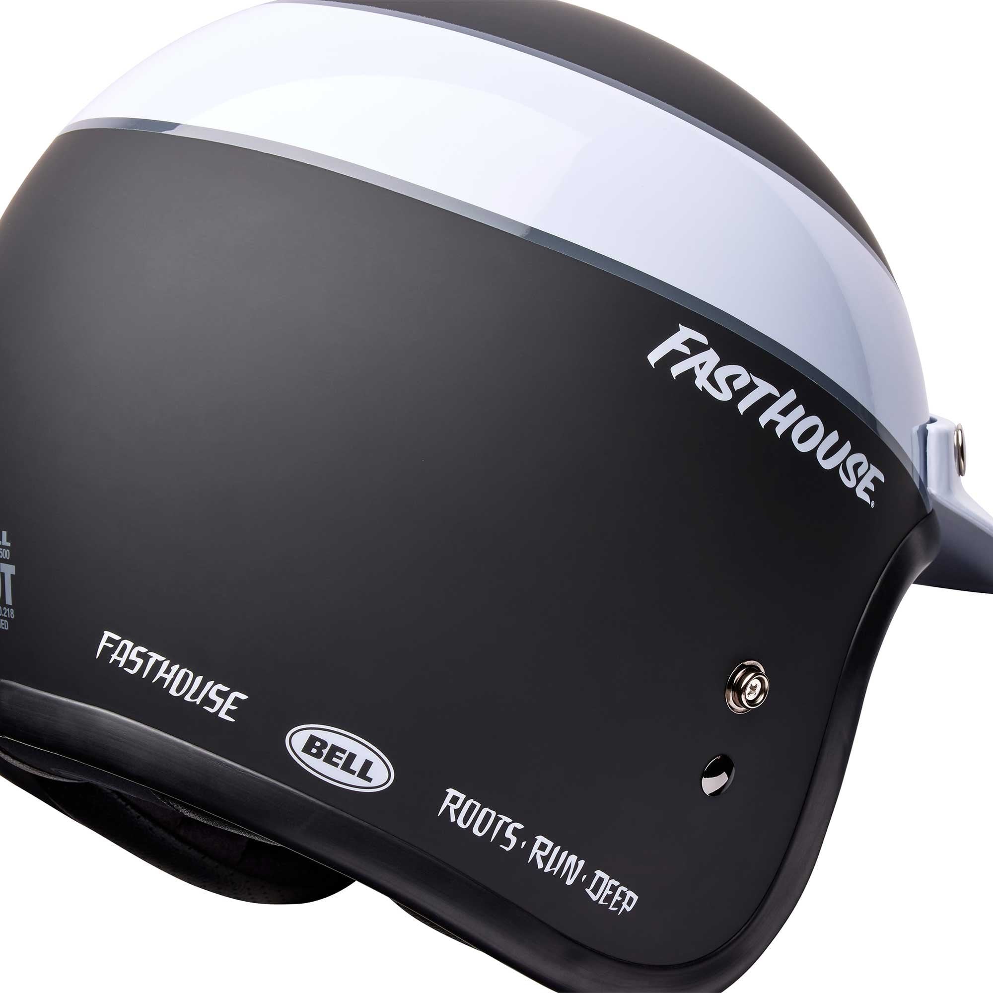 BELL Open Face Helmet - Custom 500 FASTHOUSE Limited Edition (Black/White)