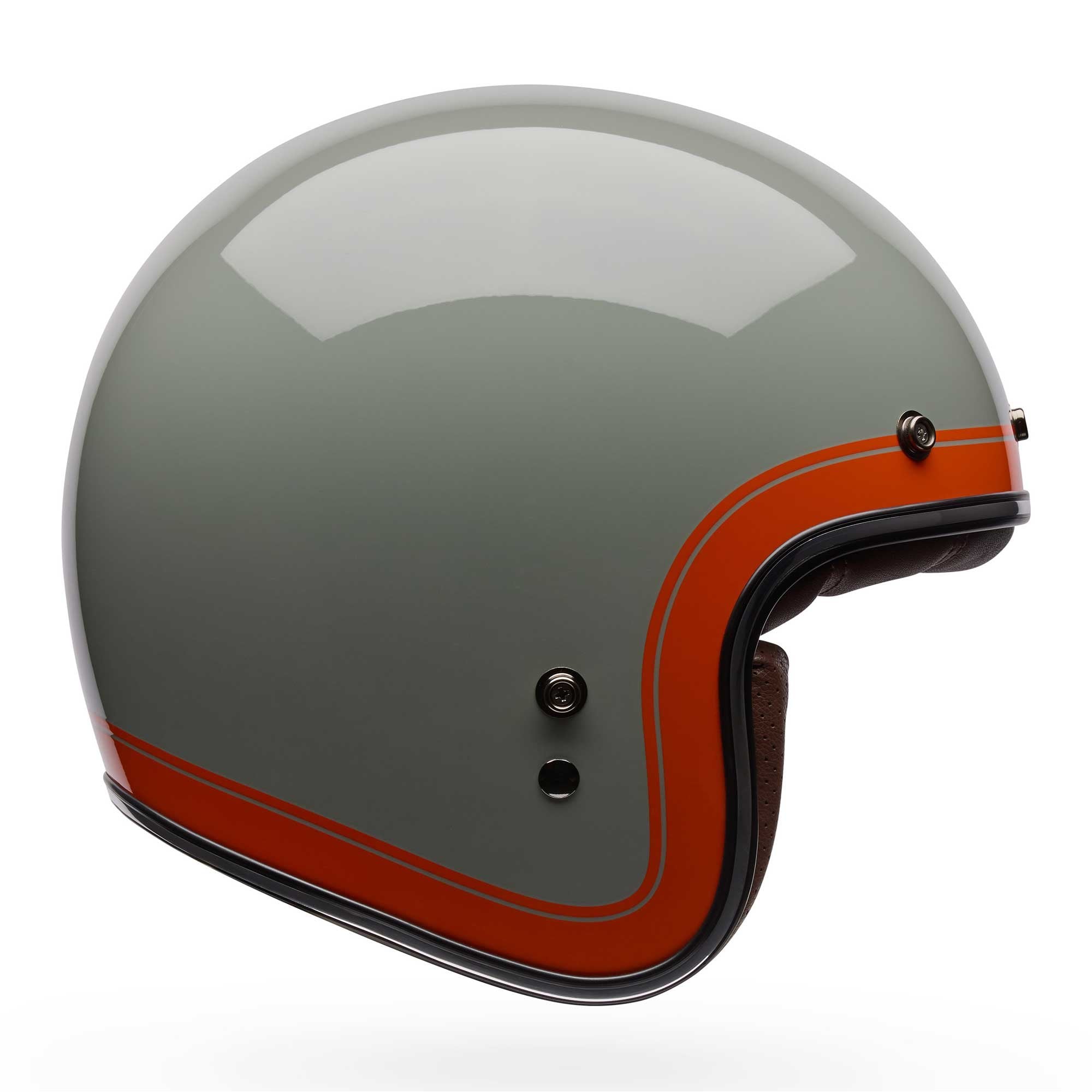 BELL Open Face Helmet - Custom 500 CRATE (Stone/Orange)