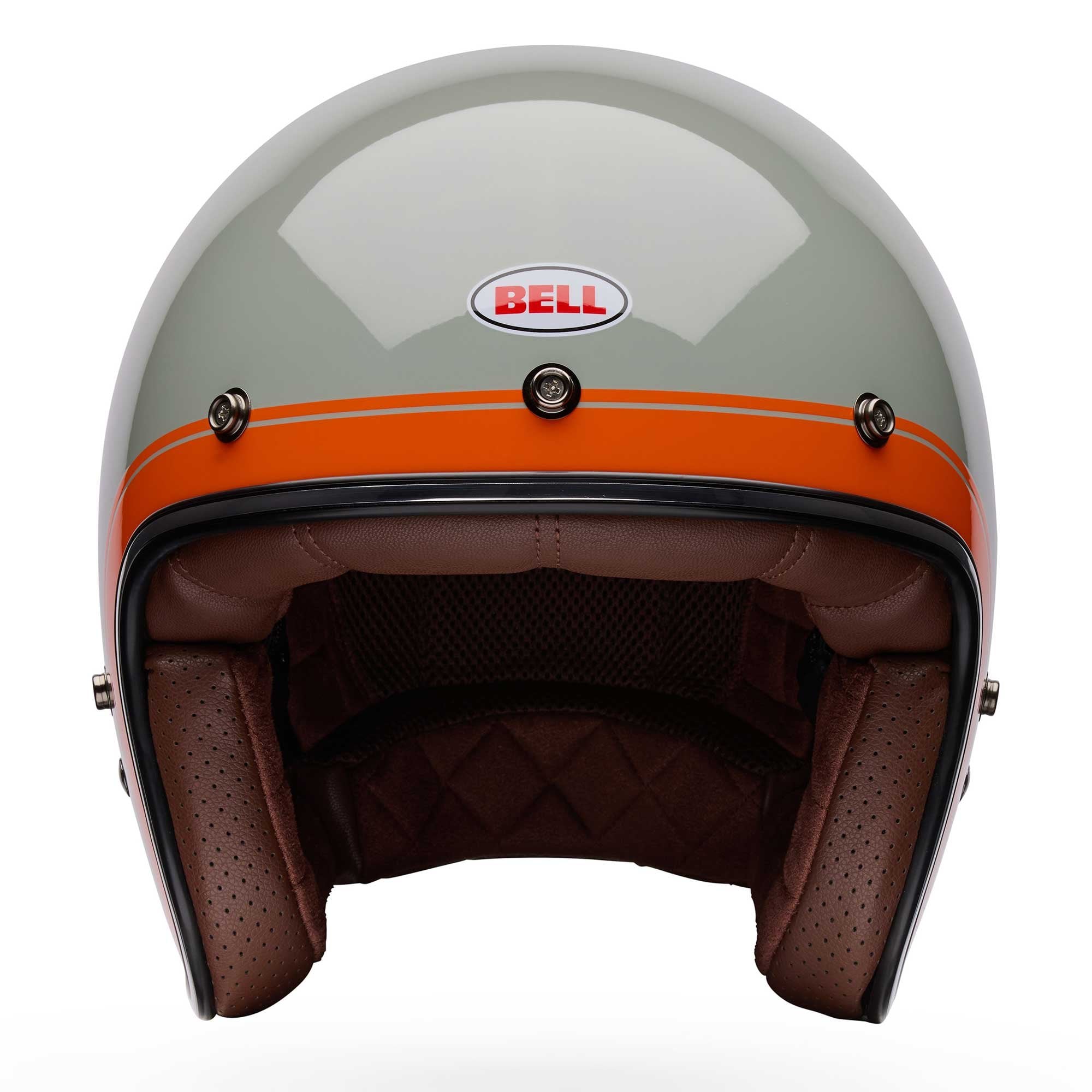 Bell BELL Open Face Helmet - Custom 500 CRATE (Stone/Orange)