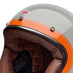 BELL Open Face Helmet - Custom 500 CRATE (Stone/Orange)