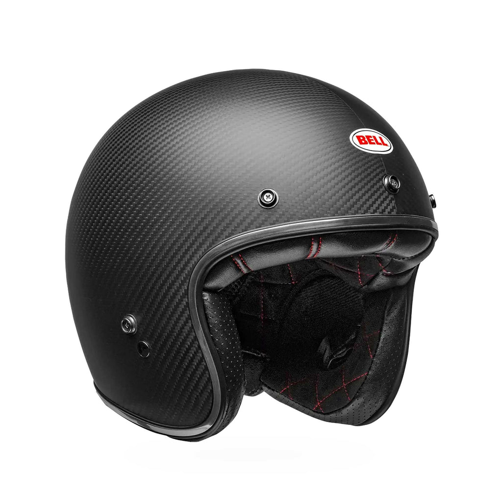 BELL Open Face Helmet - Custom 500 CARBON Solid (Carbon/Matt Black)