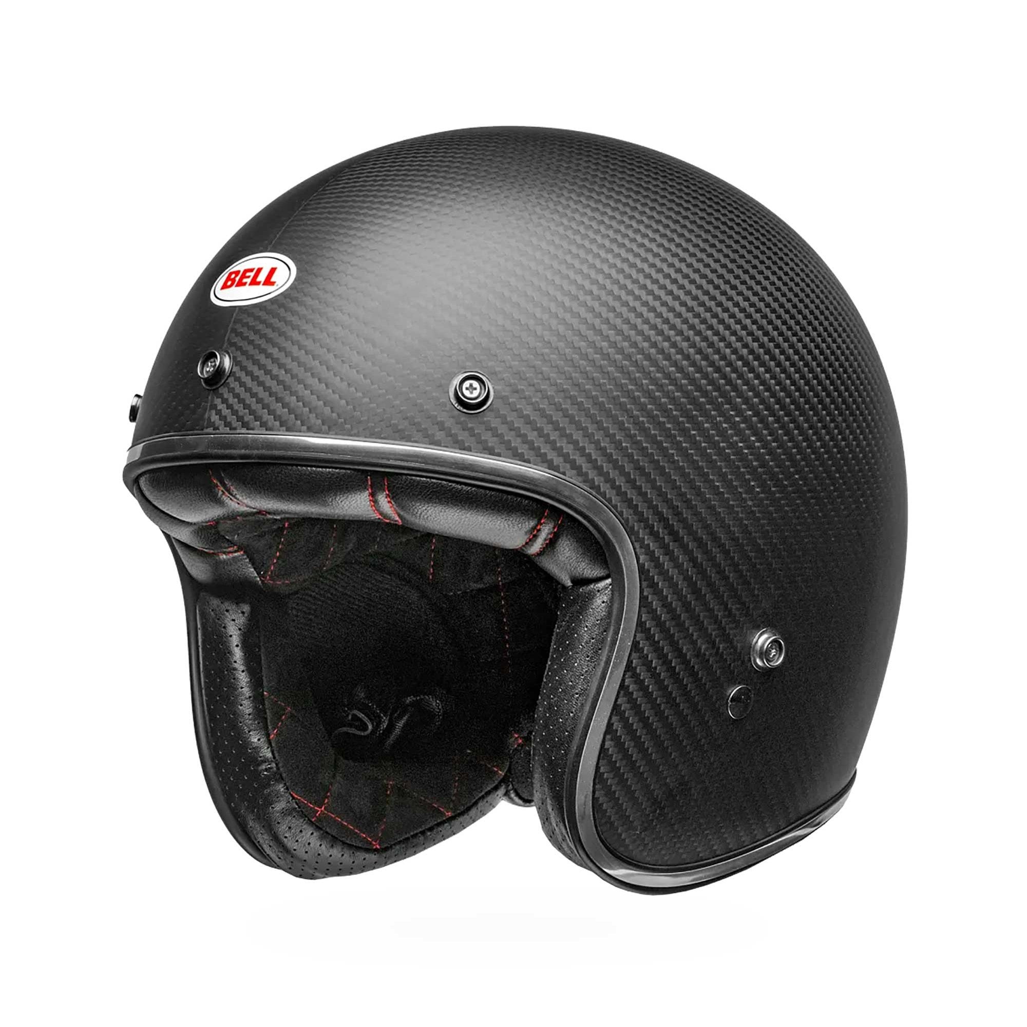 BELL Open Face Helmet - Custom 500 CARBON Solid (Carbon/Matt Black)