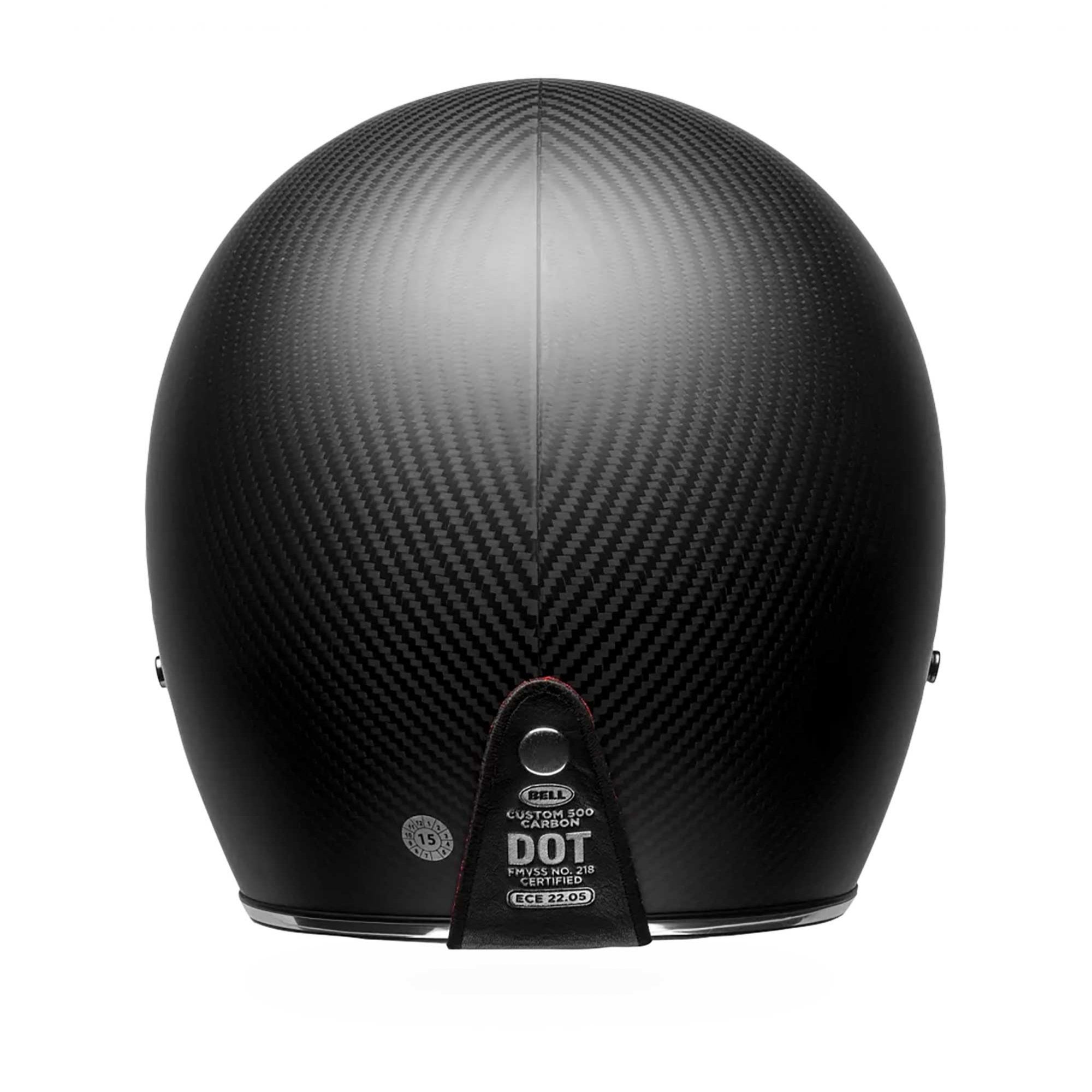 BELL Open Face Helmet - Custom 500 CARBON Solid (Carbon/Matt Black)