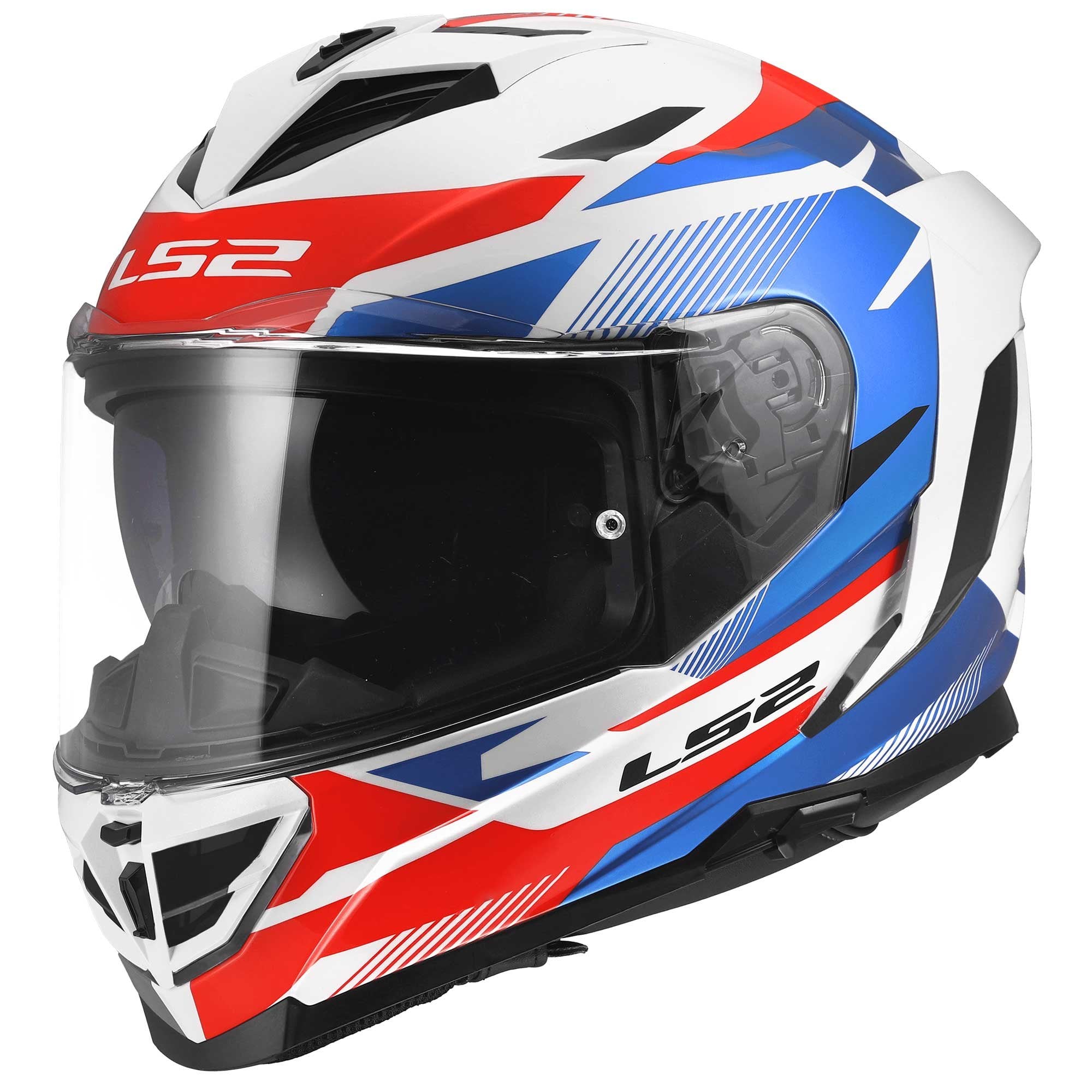 LS2 Motorcycle Road | Urban Helmet - FF818 Storm 3 KOMAI (White/Blue/Red)