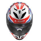 LS2 Motorcycle Road | Urban Helmet - FF818 Storm 3 KOMAI (White/Blue/Red)