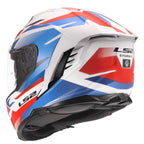 LS2 Motorcycle Road | Urban Helmet - FF818 Storm 3 KOMAI (White/Blue/Red)