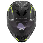 LS2 Motorcycle Road | Urban Helmet - FF818 Storm 3 DYNAMO (Matt Black/Yellow Fluo/Grey)