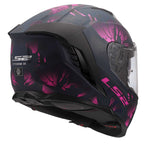 LS2 Motorcycle Road | Urban Helmet - FF818 Storm 3 BURST (Matt Black/Pink)