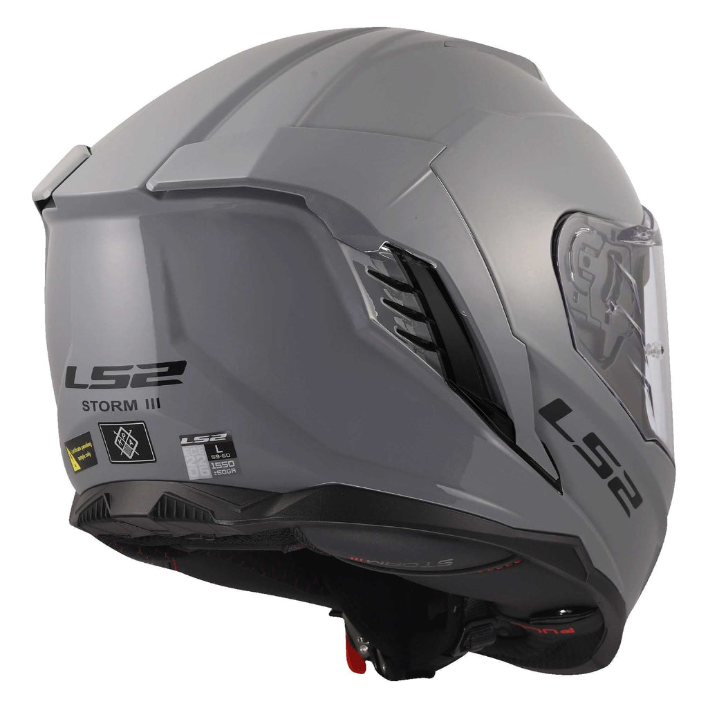 LS2 Motorcycle Road | Urban Helmet - FF818 Storm 3 SOLID (Nardo Grey)