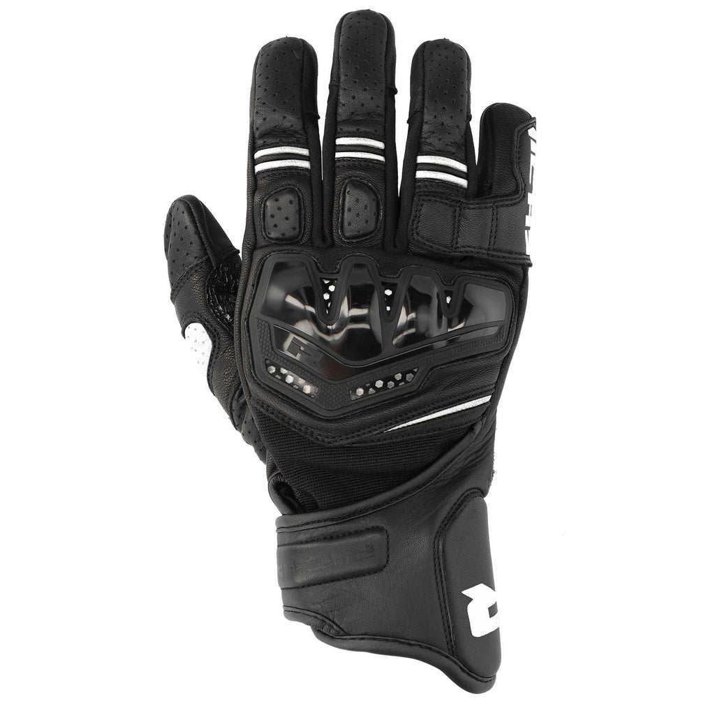 Richa (2026) Motorcycle Urban Short Gloves - Stradale Stealth (Black/White)
