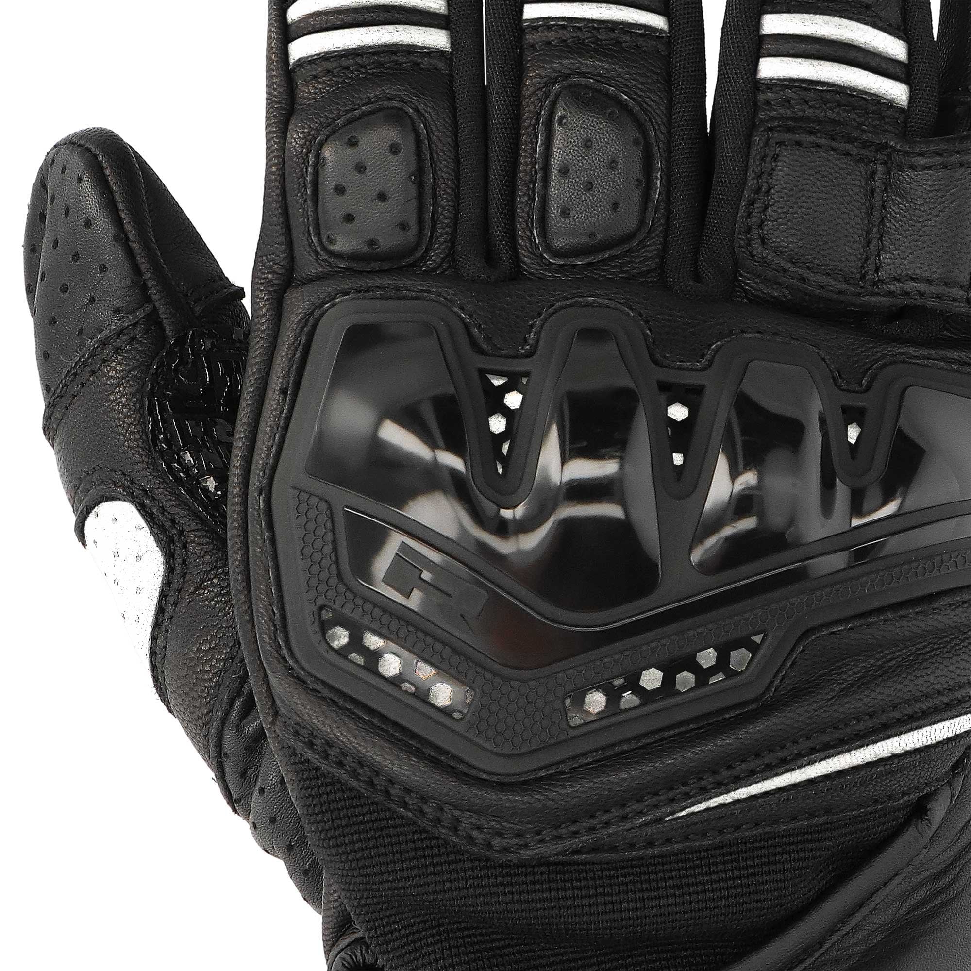Richa (2026) Motorcycle Urban Short Gloves - Stradale Stealth (Black/White)
