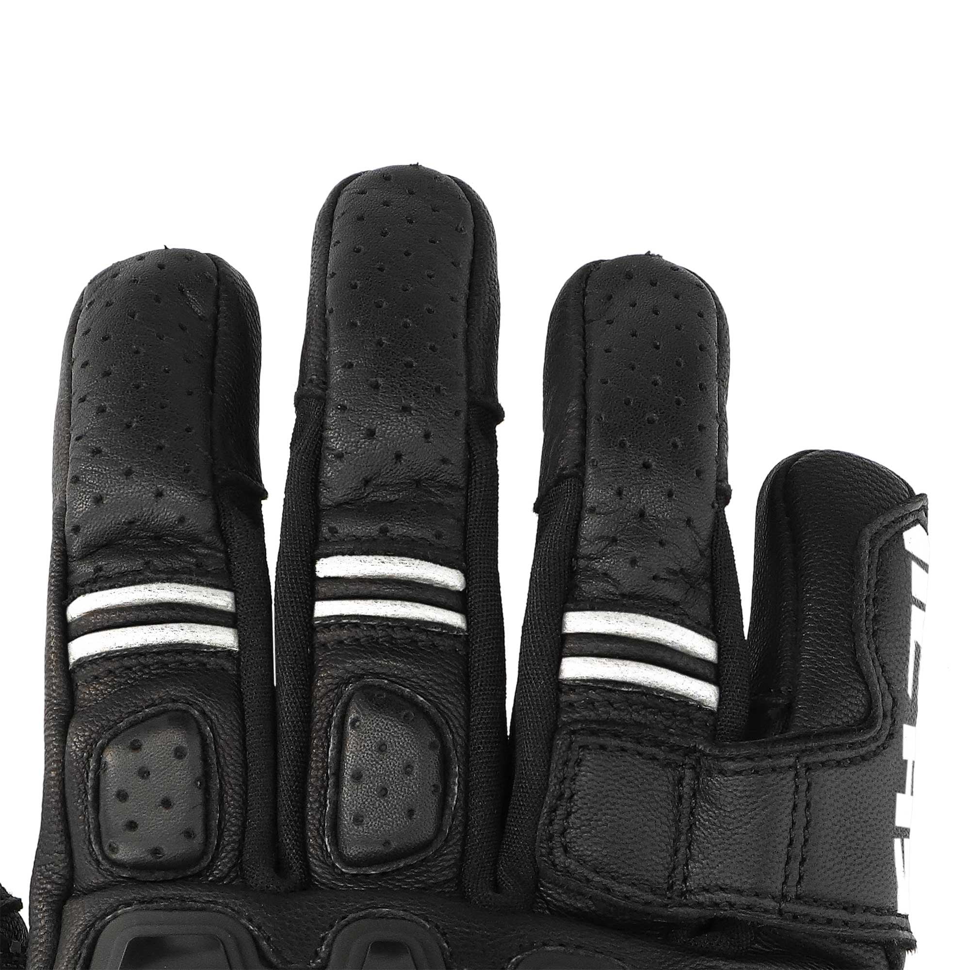 Richa (2026) Motorcycle Urban Short Gloves - Stradale Stealth (Black/White)