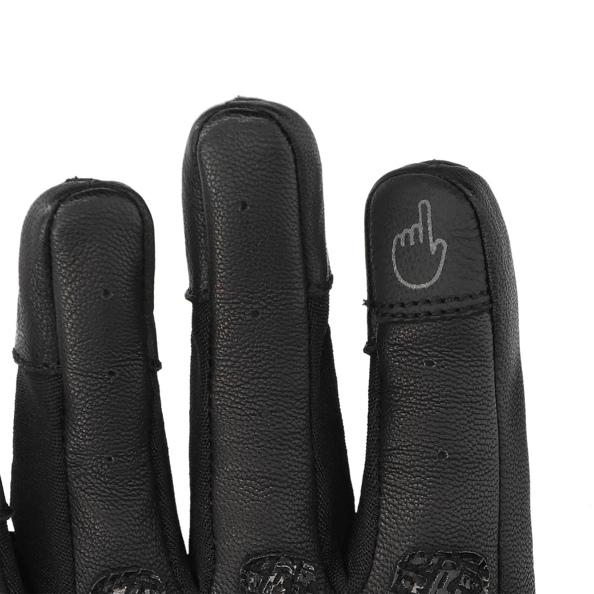 Richa (2026) Motorcycle Urban Short Gloves - Stradale Stealth (Black/White)