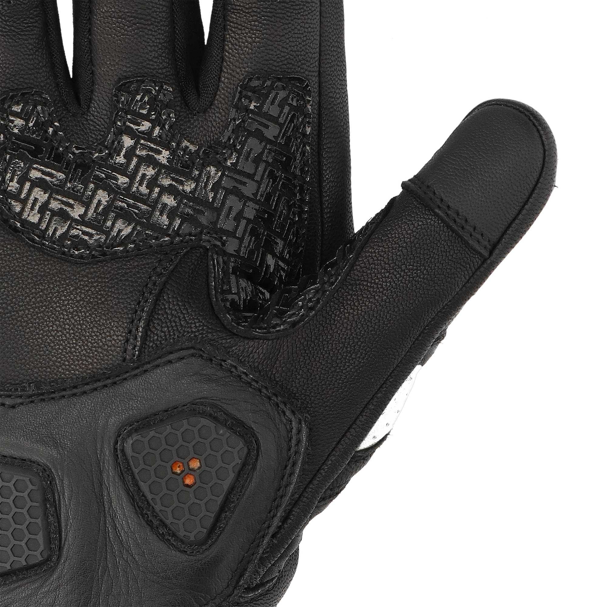Richa (2026) Motorcycle Urban Short Gloves - Stradale Stealth (Black/White)