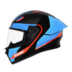 SMK Motorcycle Road Helmet - STELLAR SPORT FLIGHT GL256 (Black/Blue/Orange)