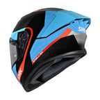 SMK Motorcycle Road Helmet - STELLAR SPORT FLIGHT GL256 (Black/Blue/Orange)
