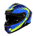 SMK Motorcycle Road | Sport Helmet - TYPHOON AEROT GL545 (Blue/Purple/Yellow)