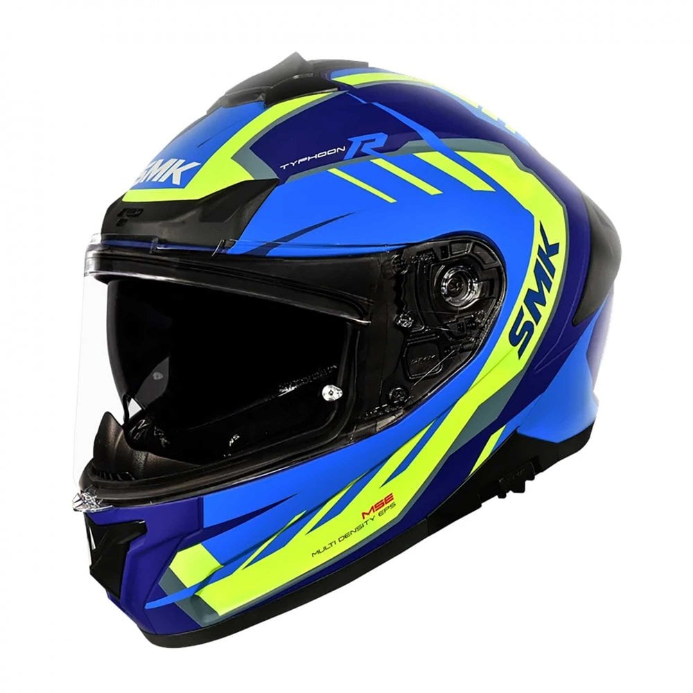 SMK Motorcycle Road | Sport Helmet - TYPHOON AEROT GL545 (Blue/Purple/Yellow)