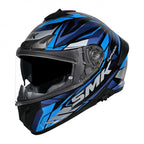 SMK Motorcycle Road | Sport Helmet - TYPHOON RIVAL GL256 (Black/Blue/Light Blue)