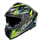 SMK Motorcycle Road | Sport Helmet - TYPHOON RIVAL GL254C (Black/Grey/Fluo Yellow)