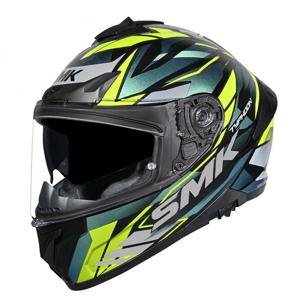 SMK Motorcycle Road | Sport Helmet - TYPHOON RIVAL GL254C (Black/Grey/Fluo Yellow)