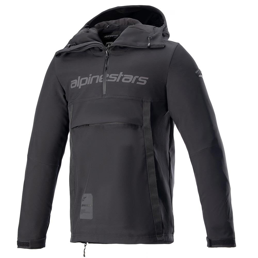 Alpinestars Sherpa Hoodie Motorcycle Urban Softshell Jacket (Black Reflective)