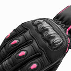 RST Women's S1 V2 CEMotorcycle Sports Gloves (Black / Flo Pink)