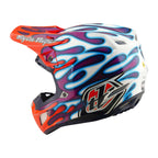Troy Lee Designs MX | Enduro Helmet - SE5 Composite MIPS Integra - OVERSPRAY (Violet / White)