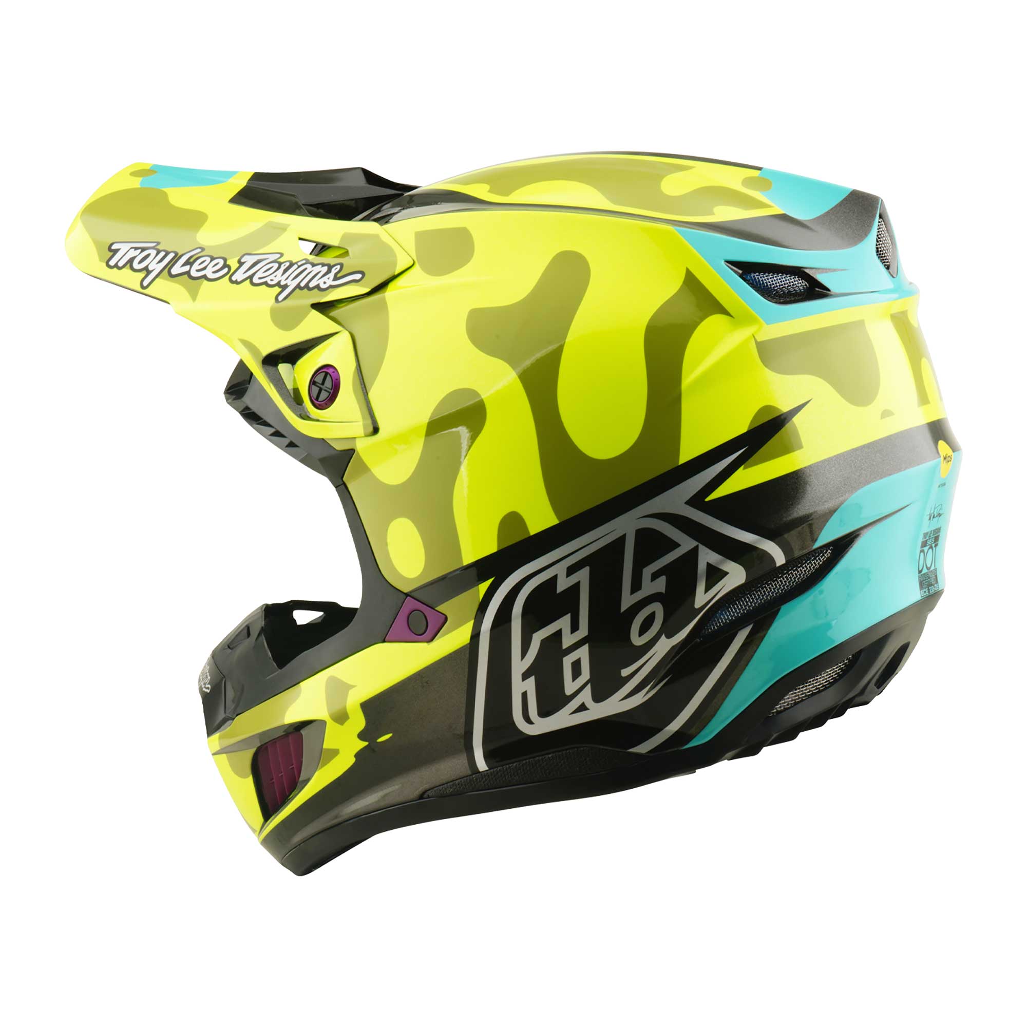 Troy Lee Designs MX | Enduro Helmet - SE5 Composite MIPS Integra - MYTH (Flo Yellow)