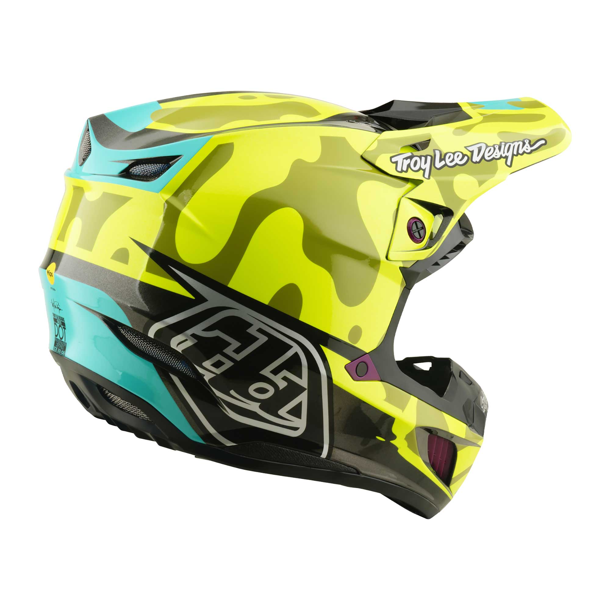 Troy Lee Designs MX | Enduro Helmet - SE5 Composite MIPS Integra - MYTH (Flo Yellow)