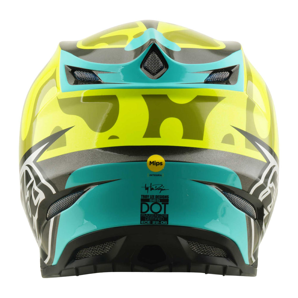 Troy Lee Designs MX | Enduro Helmet - SE5 Composite MIPS Integra - MYTH (Flo Yellow)