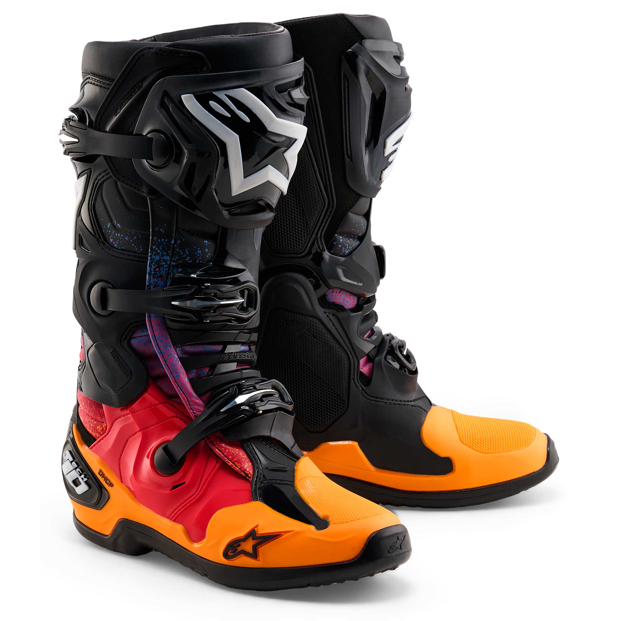 Alpinestars (Limited Edition) MX Boots - Tech 10 DHCP BLACK HOLE (Black/Burst)